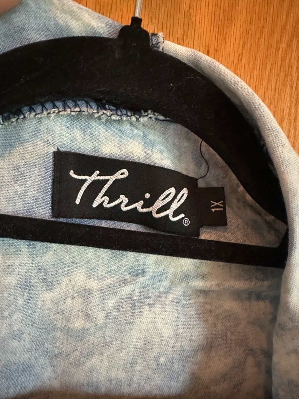 Light Blue Washed Open Cardigan - Picture 2 of 3